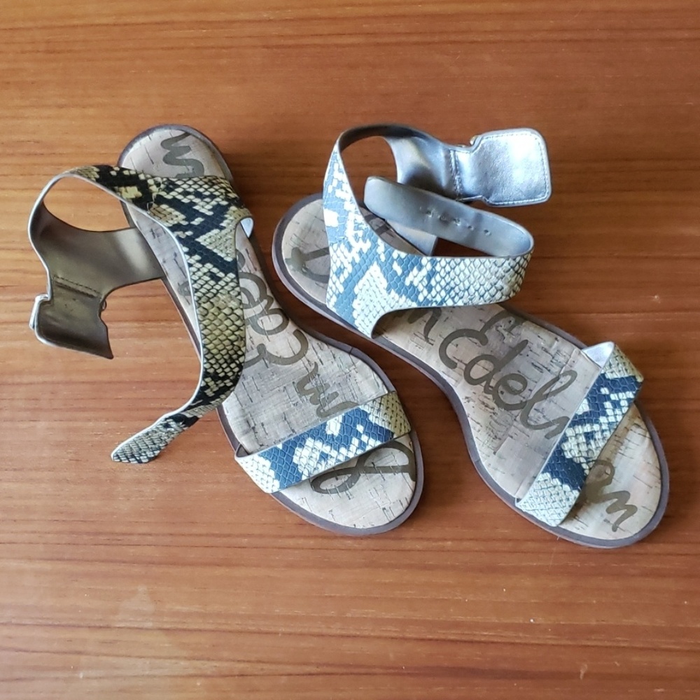Sam Edelman Faux Snakeskin Sandles